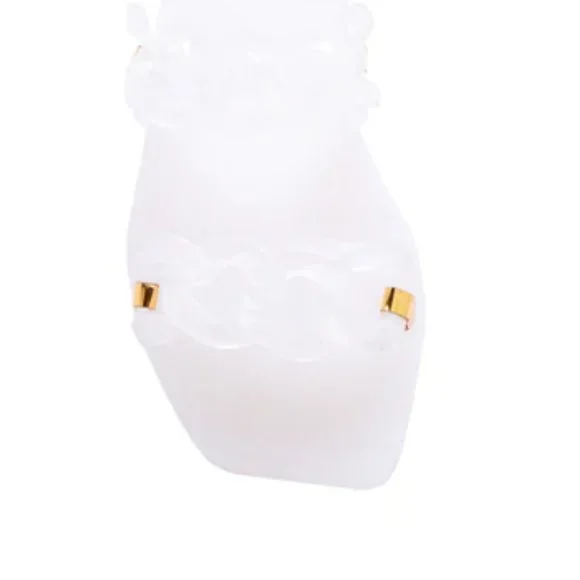 !! NEW !! Jelly Slide Sandals with Chain Detail in Matte Sage Green - Picture 9 of 11